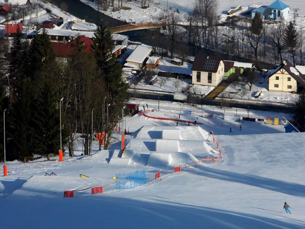 Snowpark Karolinka v Beskydech